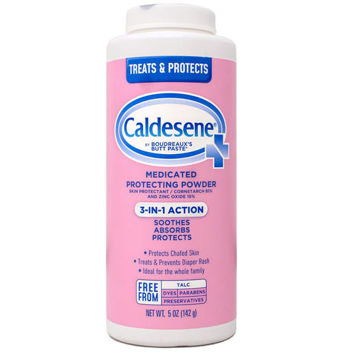 Caldesene Medicated Protecting Powder 3-in-1 Action - Soothes, Absorbs, Protects, 5 oz