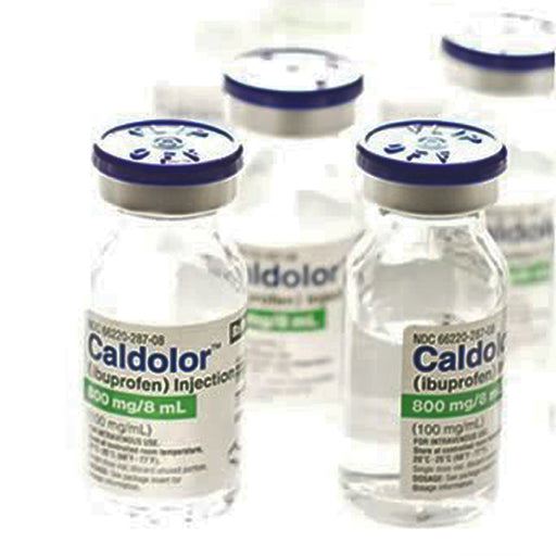 Cumberland Pharmaceuticals Caldolor (Ibuprofen) for Injection 800 mg/8 mL vials (100 mg/mL) 25/tray (Rx) | Mountainside Medical Equipment 1-888-687-4334 to Buy