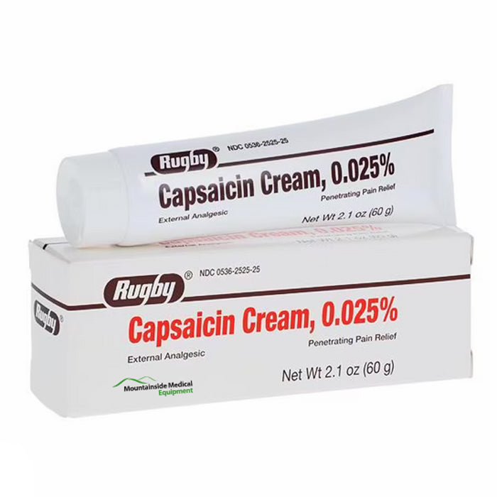 Buy Rugby Laboratories Capsaicin Cream  0.025% Topical Pain Relief Cream  online at Mountainside Medical Equipment
