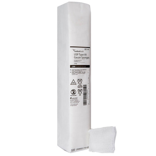 Cardinal Health 2252 Curity Non Sterile Gauze Sponges, 2 x 2  Size, USP Type VII