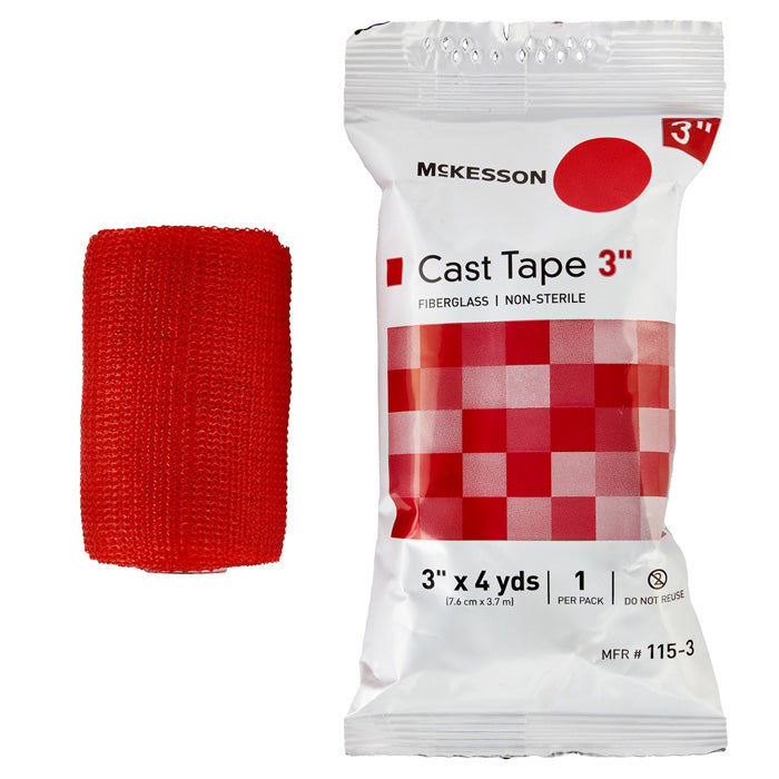 Cast Tape 3 inch x 12 Foot Red Color