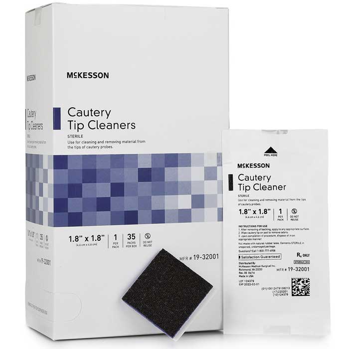 Cautery Tip Cleaner Pads, Sterile, 35/Box — Mountainside Medical Equipment