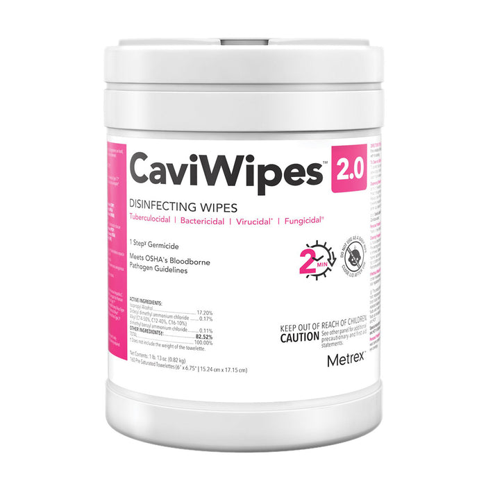 CaviWipes 2.0 Surface Disinfectant Wipes, Premoistened 160 Count Default Title