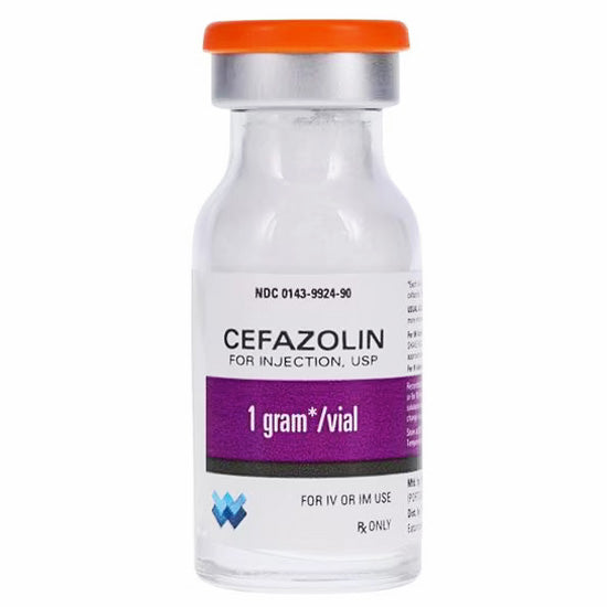Bacterial Infection Treatment | Cefazolin Sodium for Injection 1 gram Powder Vials by Hikma 25/Pack (RX)