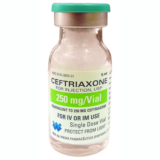 Ceftriaxone Sodium for Injection 250 mg Powder Vials