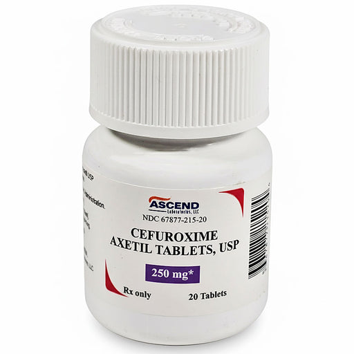 Cefuroxime Axetil Tablets 250 mg USP by Ascend 20 Count
