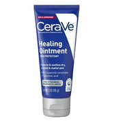 CeraVe Healing Ointment Skin Protectant in a 3 oz blue squeeze tube with a white and blue label and a silver cap, shown on a plain white background.