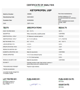 Ketoprofen USP For Compounding (API)