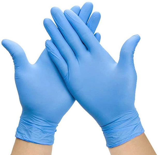 Blue Nitrile Gloves Powder Free Examination Grade Gloves