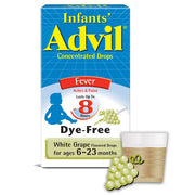 Children's Advil Ibuprofen Oral Infant Drops provide effective fever and pain relief for infants, ensuring comfort and swift recovery.