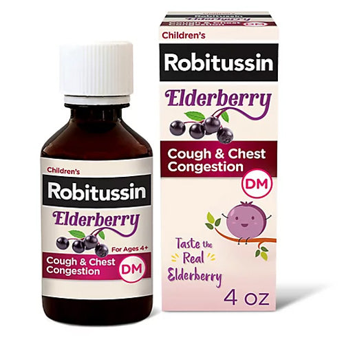 Children's Robitussin Cough & Chest Congestion Medicine, Elderberry 4 oz