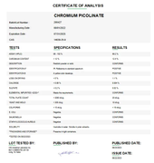Chromium Picolinate USP For Compounding (API) 5 g 25 g
