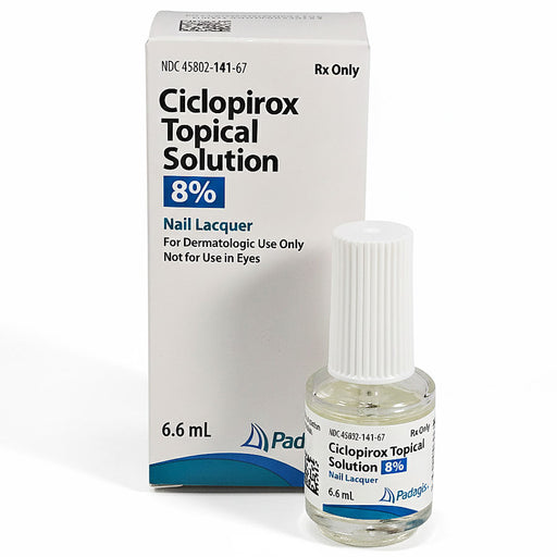 Ciclopirox Topical Solution 8% Nail Lacquer 6 mL by Padagis (RX) Default Title