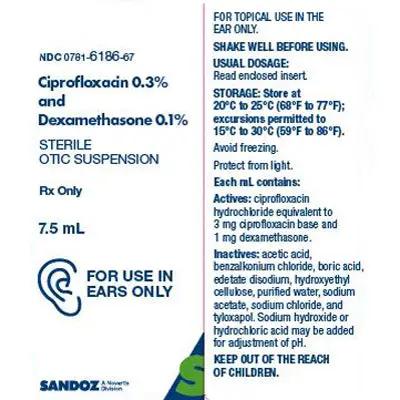 Ciprofloxacin 0.3% and Dexamethasone 0.1% Ear Drops — Mountainside ...