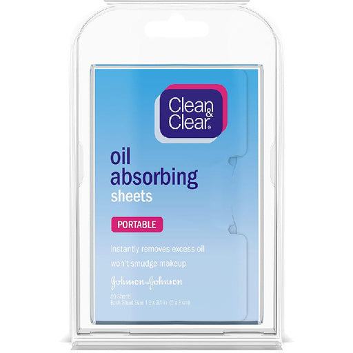 Johnson and Johnson Consumer Inc Clean & Clear Oil Absorbing Facial Blotting Sheets 50 Count | Buy at Mountainside Medical Equipment 1-888-687-4334