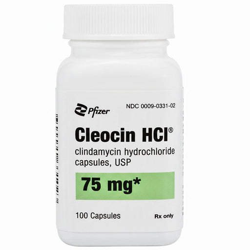 Cleocin Clindamycin hydrochloride 75 mg Capsules by Pfizer