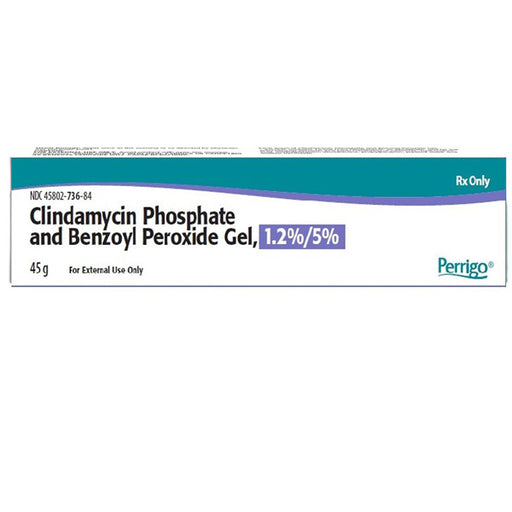 Clindamycin Phosphate 1.2% with Benzoyl Peroxide 5% Gel, 45 gram