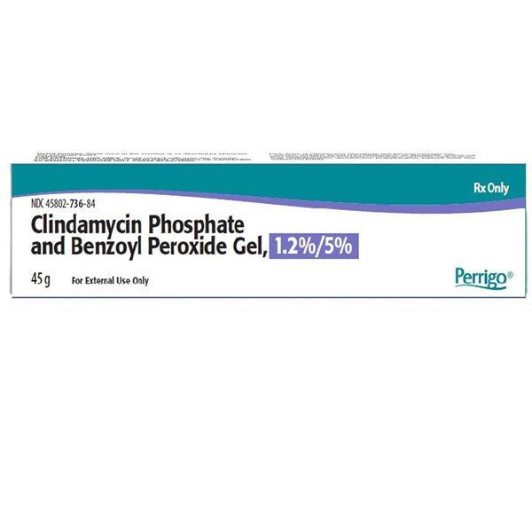 Clindamycin Phosphate 1.2% with Benzoyl Peroxide 5% Gel, 45 gram
