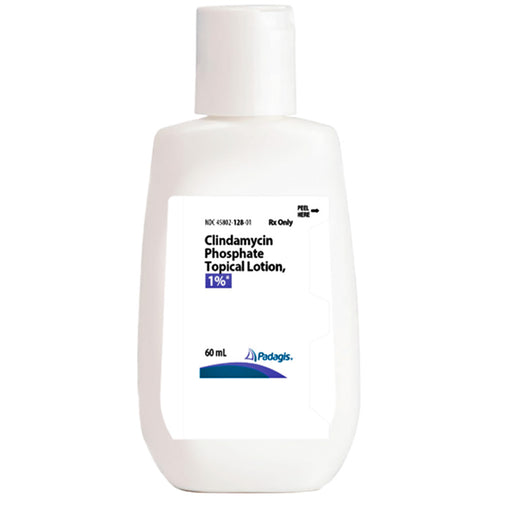 Clindamycin Lotion for acne treatment, topical antibiotic used to reduce bacteria and promote clear, healthy skin.