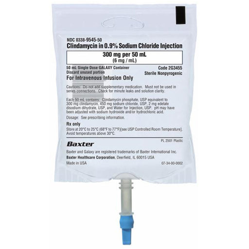 Clindamycin in 0.9% Sodium Chloride Injection IV Bags 50 mL
