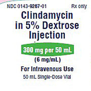 Clindamycin in 5% Dextrose Injection 6 mg/mL Single-Dose Vial 50 mL (RX) Default Title