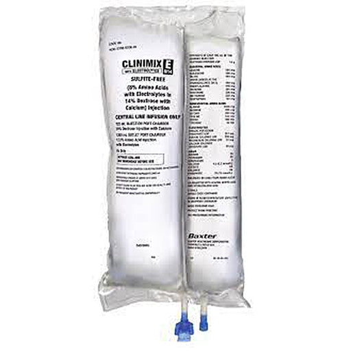 Clinimix IV Bags | Clinimix E Amino Acid 4.25% with Electrolytes in Dextrose with Calcium injection 1000 mL x 6/Case