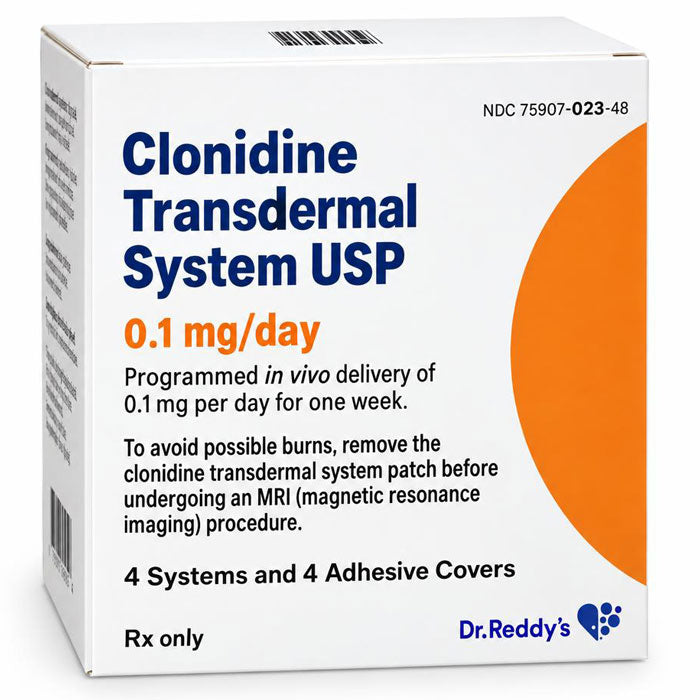 Clonidine Transdermal System Patch 0.1 mg by Dr Reddy
