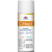 Clorox Citrace Hospital Disinfectant and Sanitizer Spray, Citrus Scent, 14 oz; hygienic, safe, germ-free.