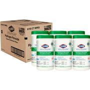 Clorox Hydrogen Peroxide Premoistened Disinfectant Wipes 155 Count for effective hygiene and protection.