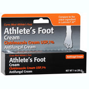 Clotrimazole Cream 1% Topical Athlete's Foot Antifungal and Itching Relief Remedy