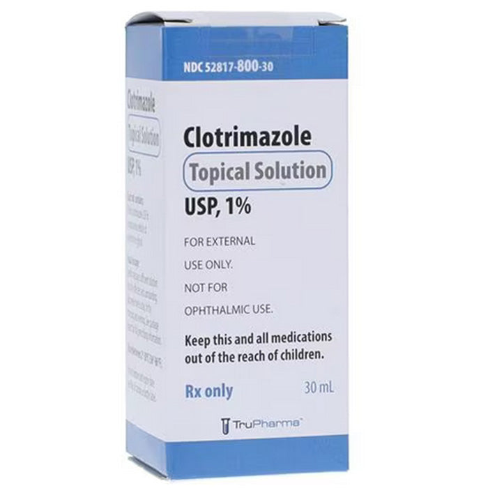 Antifungal Medication | Clotrimazole Topical Solution 1% 30mL Bottle by Trupharma (RX)