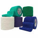 CoFlex NL Cohesive Bandages Self-Adherent (Coban) Assorted Colors (Teal, Blue, White, Purple and Green)
