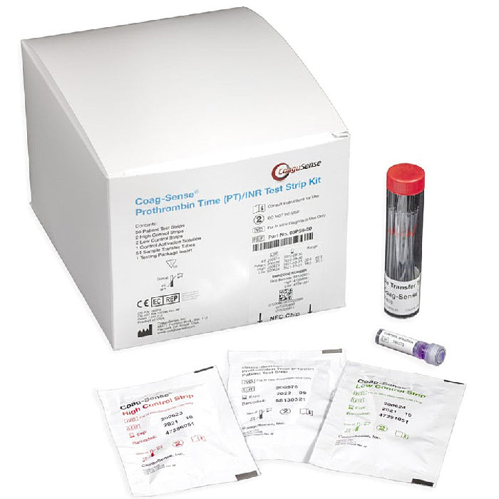 Coagusense Coag-Sense PT/INR Coagulation Test Strips Kit 50/Box | Buy at Mountainside Medical Equipment 1-888-687-4334