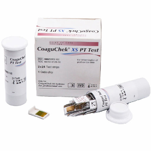 Buy Roche Diagnostics CoaguChek XS Coagulation Test Strips For use with CoaguChek XS / XS Plus / XS Pro 24/Box  online at Mountainside Medical Equipment