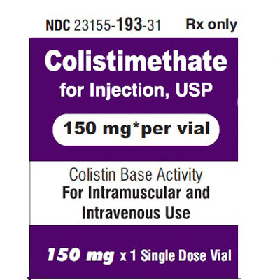 Colistimethate Sodium Injection 150 mg Per Vial 