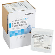 Confiderm STR Sterile Nitrile Exam Gloves Medium Size: Superior tactile sensitivity, latex-free, ideal for patient care safety.