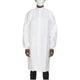 Contec CritiGear Cleanroom Lab Coats, White, Knit Cuff with Thumb Loop, Made with Microporous Fabric