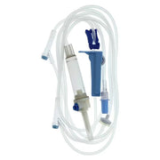 Baxter ACT5543 Continu-Flo Primary IV Administration Set 10 Drops/mL, 2 Injection Ports, Duo-Vent Spike, Male Luer Lock Adapter