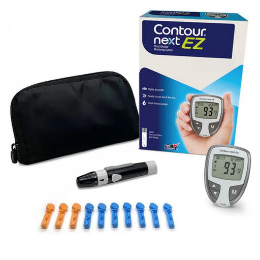 Contour Next EZ Blood Glucose Meter Kit with finger lancets by Ascensia