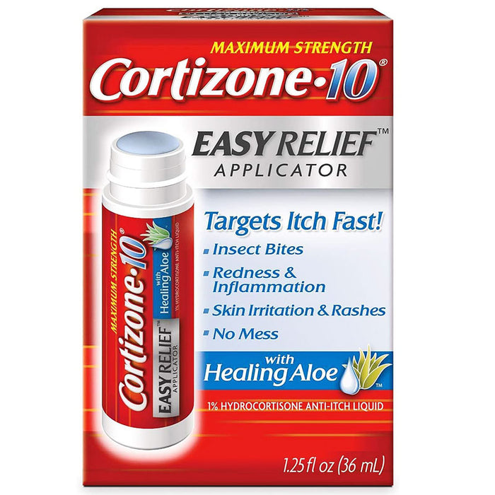 Cortizone-10 Anti-Itch Liquid Easy Relief Applicator with Aloe Vera