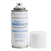 CryoDose TA Topical Anesthetic Mist Spray for fast-acting pain relief, ideal for minor procedures, numbing skin quickly and effectively.