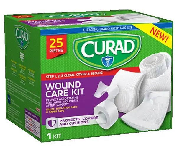 Curad Wound Care Kit with 25 Pieces — Mountainside Medical