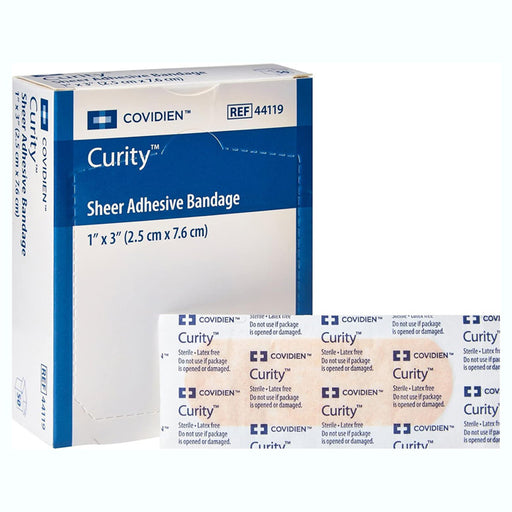 Curity Sheer Adhesive Bandages 1 x 3  by Cardinal Health 44119