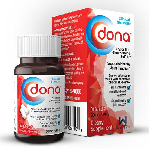 DONA Crystalline Glucosamine Sulfate Tablets 750mg 60 Count Default Title