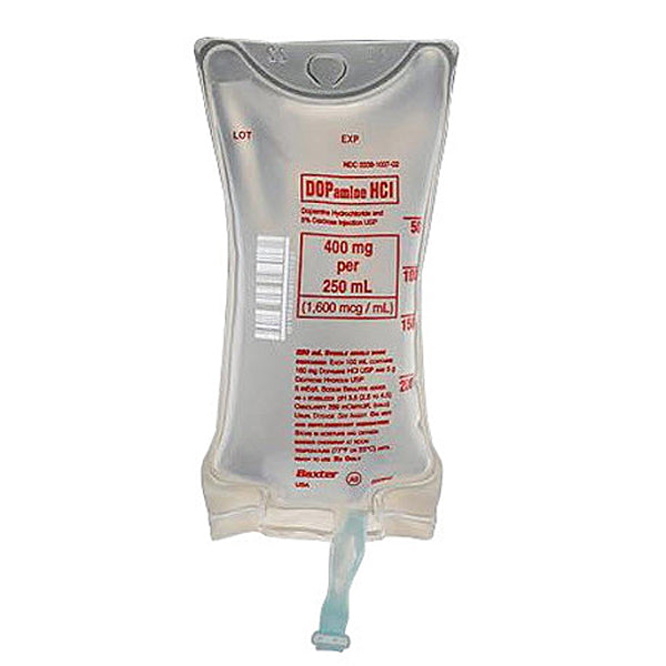 Increase Blood Pressure Medicine | DOPamine Hydrochloride and 5% Dextrose Injection 250 mL IV Bags, 18/Case