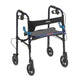 Clever Lite Walker Adult with Seat 8" Casters and Loop Locking Brakes