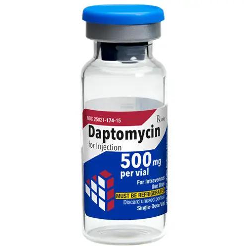 Daptomycin Injection 500 mg by Sagent Pharmaceuticals **Refrigeration Required** (RX)