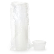 Denture Cups with Resealable Snap-On Lid