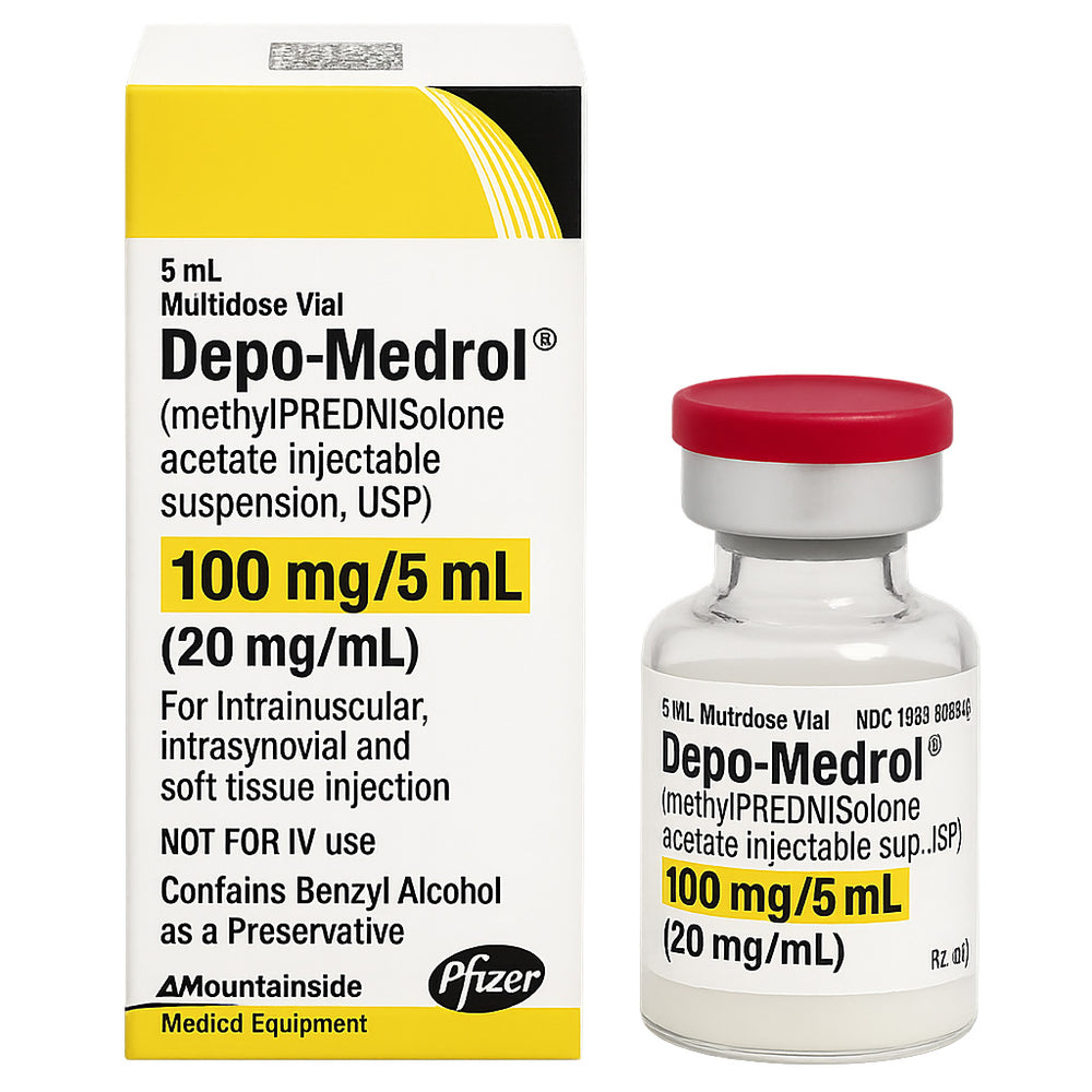 Depo-Medrol Injection Methylprednisolone Acetate 20 mg by Pfizer