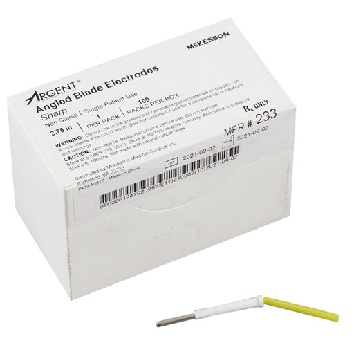 Dermal Tip Electrodes, Stainless Steel Angled Blade Tips
